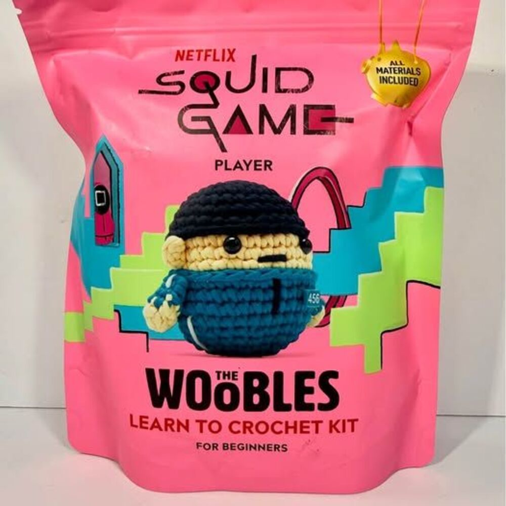 The Woobles Netflix Squid Game Player Learn to Crochet Kit